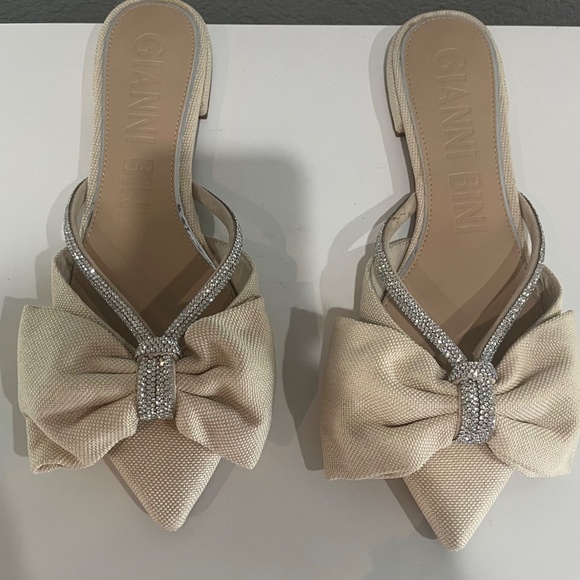 GIANNI BINI SZ 8 RHINE STONE FLATS - Picture 5 of 8